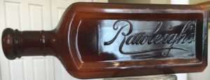 (W. T.) Rawleigh's bottle in amber, machine-made type, circa 1910s-20s (photo courtesy ebay seller "704mikem")