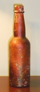 L.G.Co. "pint" size beer bottle, Lindell Glass Company, St. Louis.