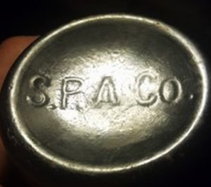 "S.P.A.CO." on base of ale bottle - unknown meaning (Photo courtesy of Robert Moore)