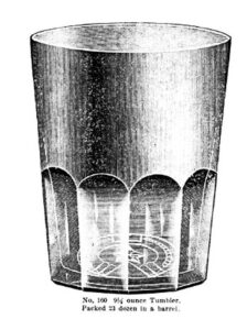 Cambridge Glass Company - Mold #160, 1906 (Table Glassware, Lamps, Barware and Novelties Catalog) page 88 - Carol Roop photo