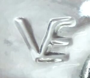 VE mark used by Vetreria Etrusca, glass company in Italy