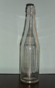 Owens Bottle Company ketchup bottle marked "O in a square" on the base.