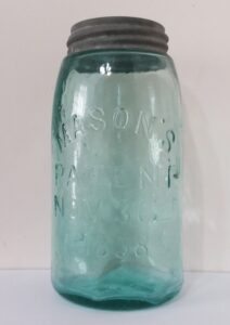 MASON'S PATENT NOV 30TH 1858 jar made by W.C. DePauw Glass Company - W.C.D. 81 on base.