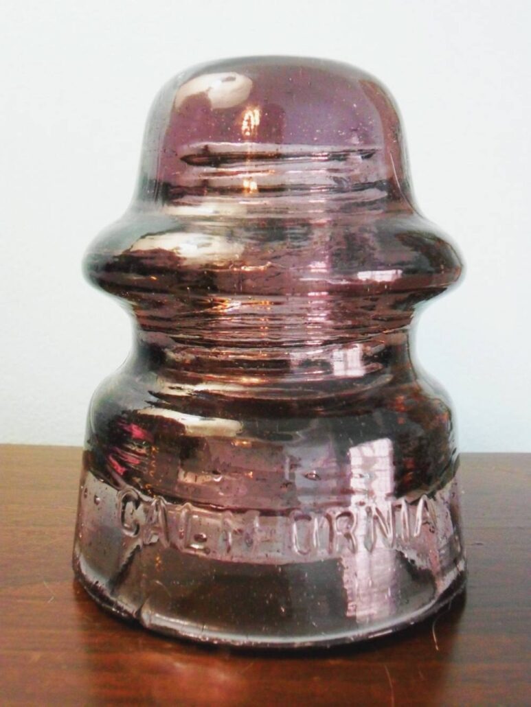 California Glass Insulator Company - CD 166 - amethyst color.