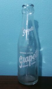 Grapette Soda Bottle -made by Anchor Hocking Glass Corporation in 1951. 