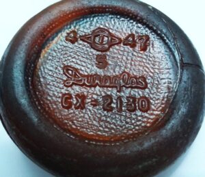  Amber beer bottle base shard from 1947 - the GX code used by Owens-Illinois indicates a "Returnable beer" bottle.