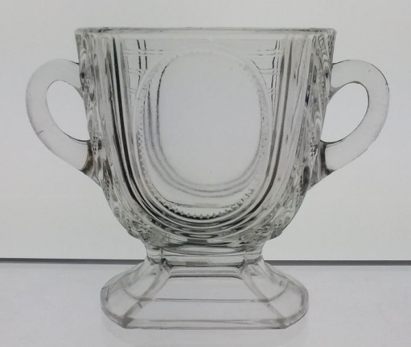 "ARGYLE" pattern (also known as Oval Medallion) spooner or sugar bowl - made by Bryce Bros, Pittsburgh, circa 1886-1891. 