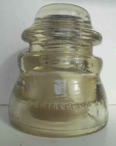 Front view of Hemingray-45 insulator with apparent 1970 date code. (Photo courtesy of David Boothroyd)