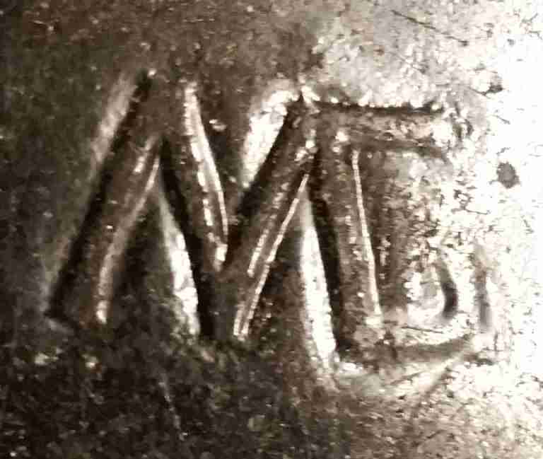 Another example of the MG-connected mark used by Maywood Glass Company, Compton, CA. (Photo courtesy of Natalie Radosevic)