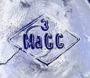 "Ma.G.C." (inside a diamond) on base of cobalt blue "Chemical Industrial Co. - R. DeAngelis - Providence, R. I." bottle. (Photo courtesy of Taylor McBurney) "Ma.G.C." (inside a diamond) on base of cobalt blue "Chemical Industrial Co. - R. DeAngelis - Providence, R. I." bottle. (Photo courtesy of Taylor McBurney)